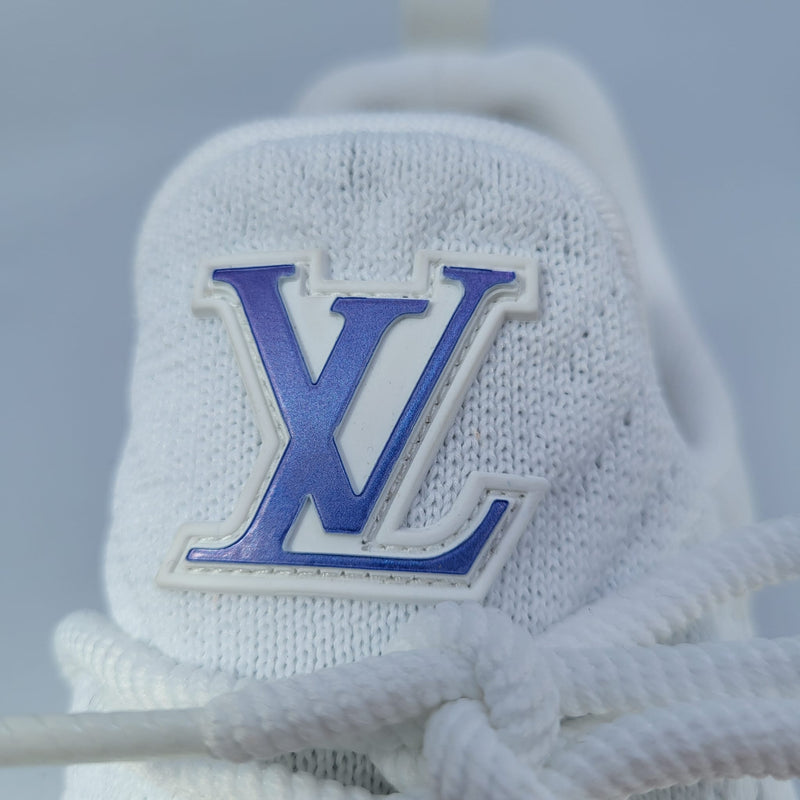 Louis Vuitton Men's White & Metallic Blue Purple V.N.R. Sneaker – Luxuria &  Co.