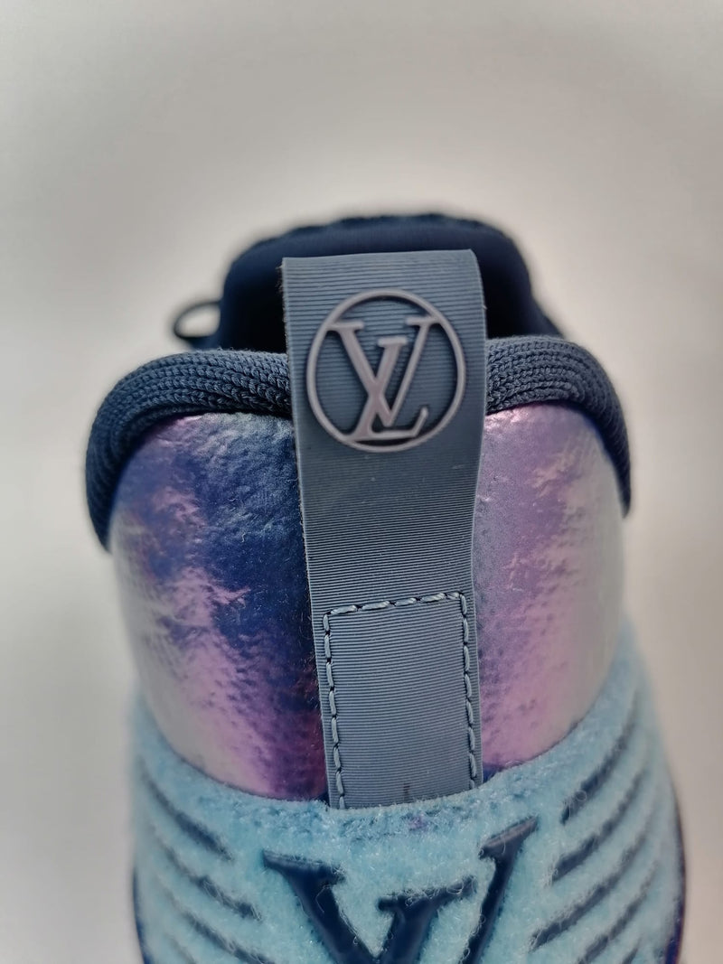 Louis Vuitton Men's White & Metallic Blue Purple V.N.R. Sneaker – Luxuria &  Co.