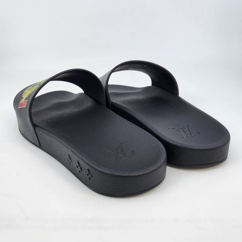 Louis Vuitton Waterfront Mule Sandals - Black Sandals, Shoes - LOU121046