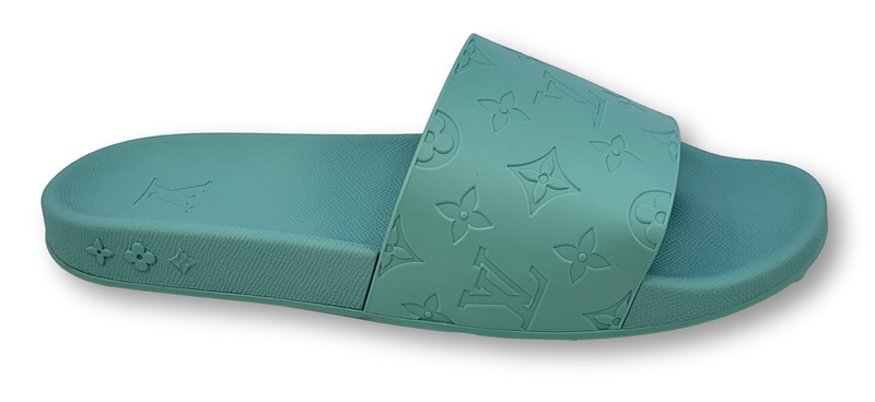 Louis Vuitton Men's Green Waterfront Mule Sandals – Luxuria & Co. Louis Vuitton Men's Green Waterfront Mule Sandals – Luxuria & Co.
