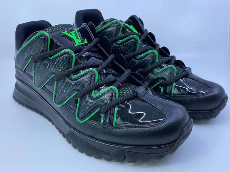 Louis Vuitton Lv Tie-dye Leather Trainers in Green for Men