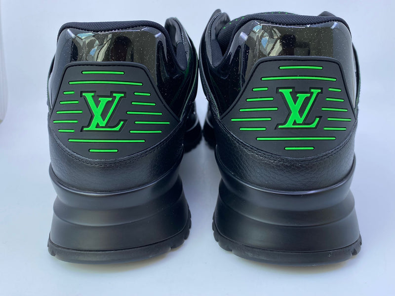 Louis Vuitton Men's Black & Green Leather Zig Zag Sneaker