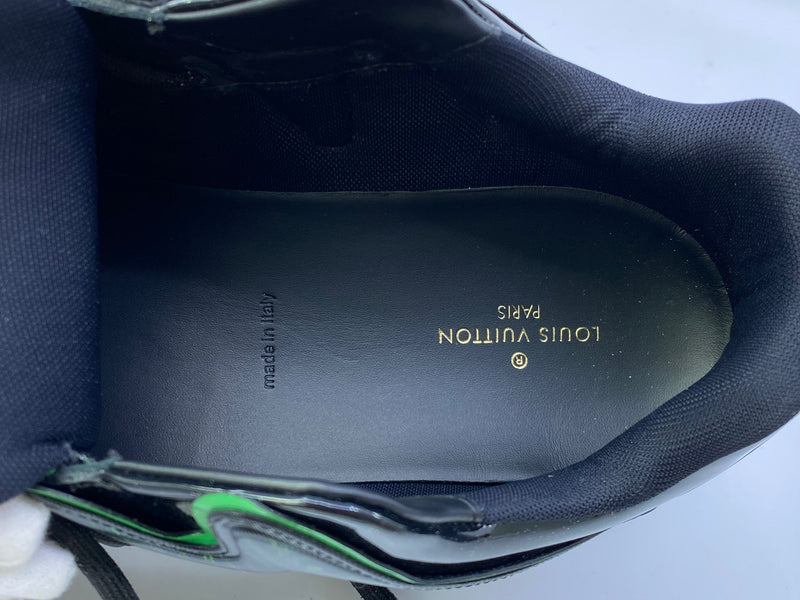 Louis Vuitton Men's Black & Green Leather Zig Zag Sneaker