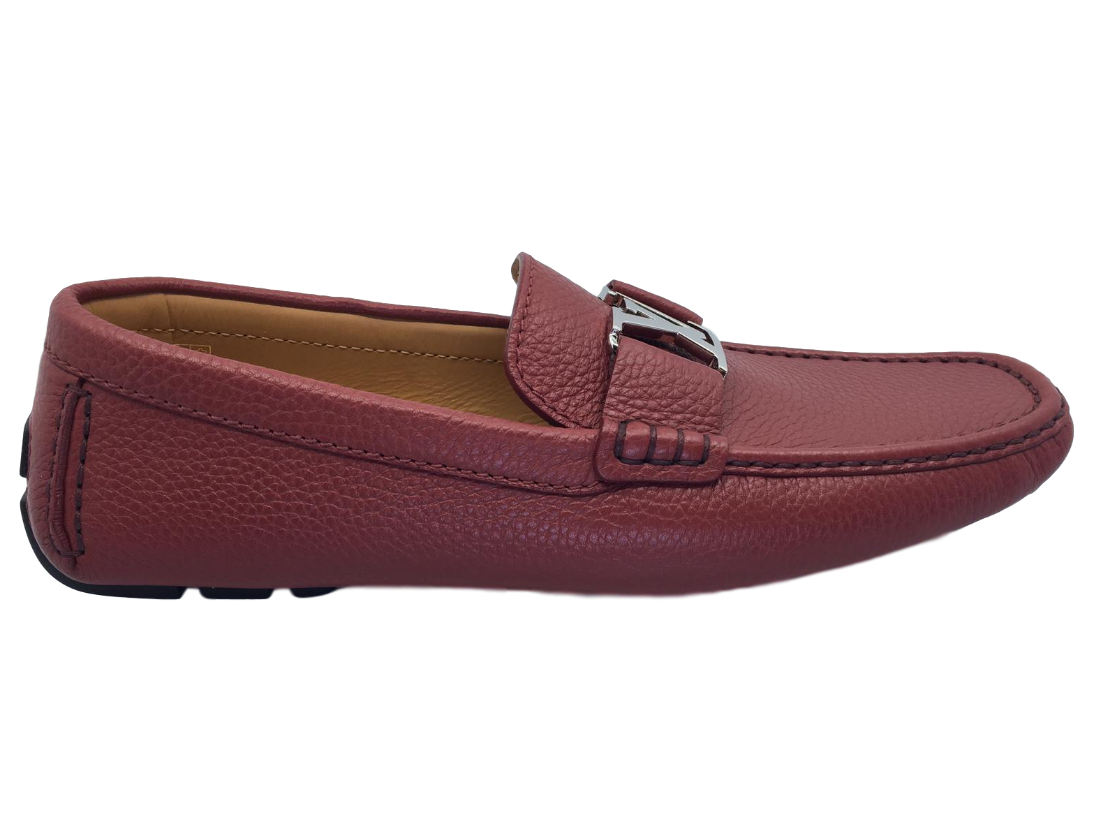 LOUIS VUITTON モンテカルロローフ Louis Vuitton Men's Red Leather Monte Carlo Car Shoe Loafer