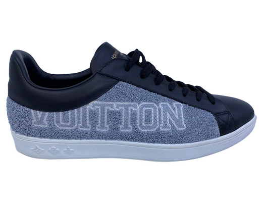 Luxembourg cloth low trainers Louis Vuitton Black size 7 UK in Cloth -  29790167