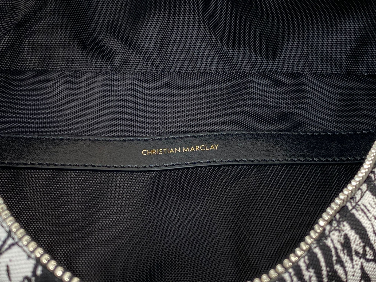 Celine Men's Medium Backpack in Nylon With Christian Marclay