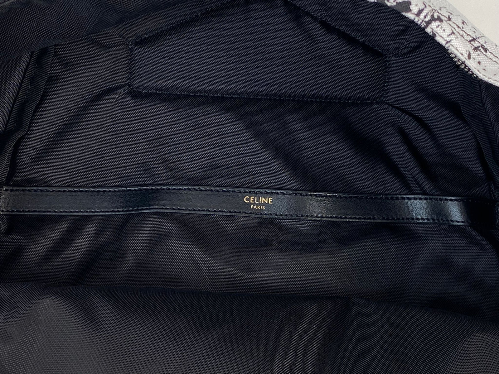 Celine Men's Medium Backpack in Nylon With Christian Marclay