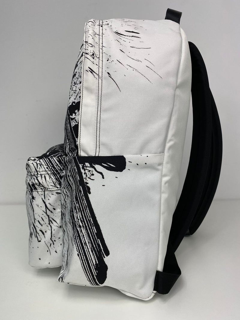Medium Backpack in Nylon With Christian Marclay 'Shlup' Print