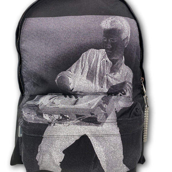 Celine Men's Medium Backpack in Nylon with Christian Marclay