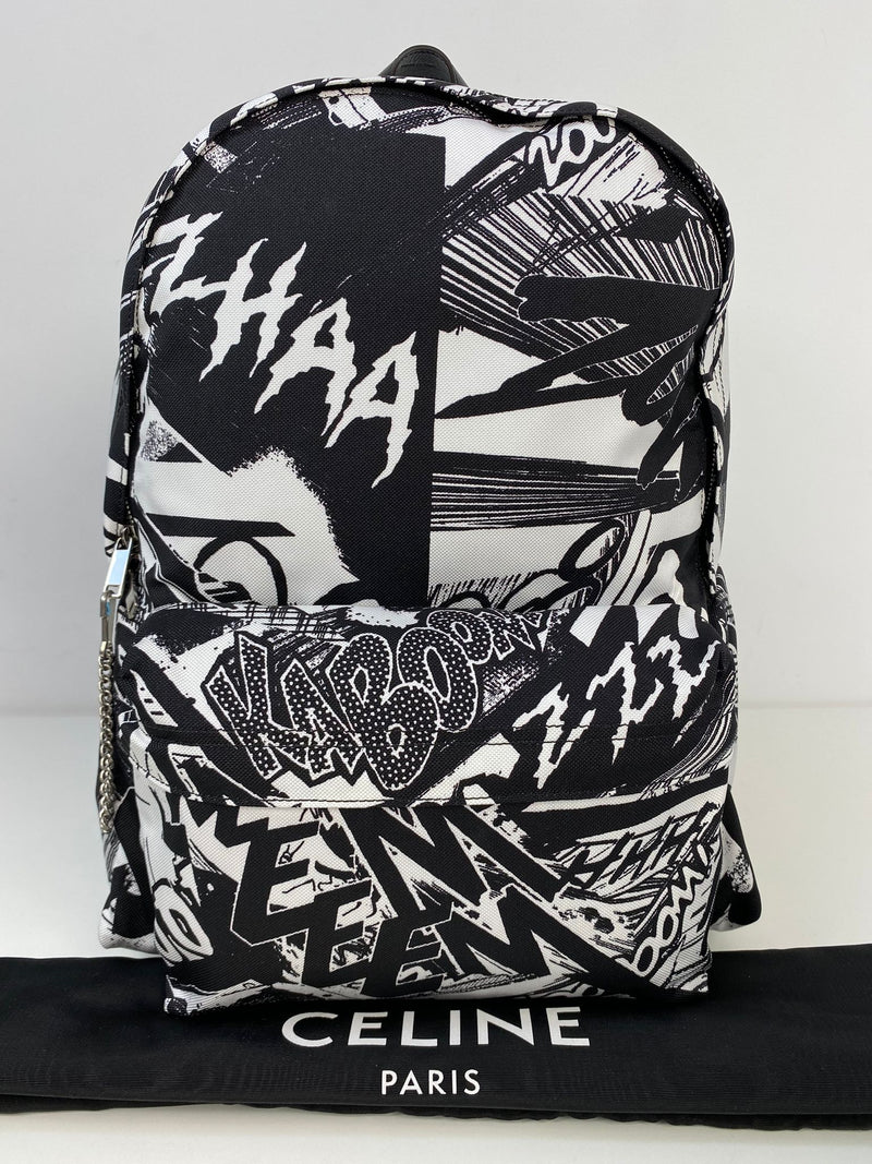 Medium Backpack in Nylon with Christian Marclay 'ZZHAA