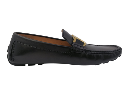 Louis Vuitton, Shoes, Louis Vuitton Mens Monte Carlo Moccasin Loafer Flat  Size 85 Excellent Black