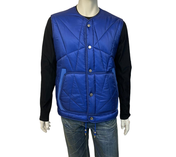 Louis Vuitton Men's Navy & Brown Wool Polyester Padded Jacket – Luxuria &  Co.