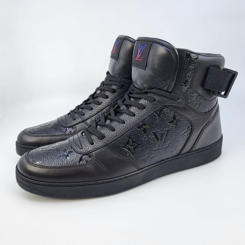 Louis Vuitton Men's Black Leather Monogram Rivoli Sneaker – Luxuria & Co.