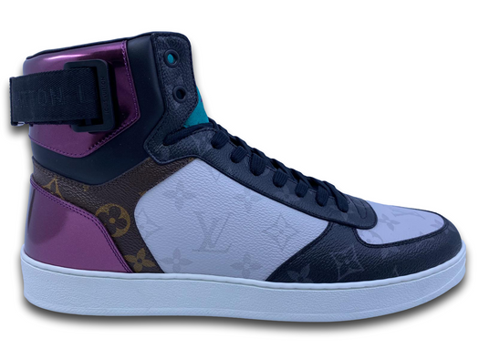 Size+8.5+-+Louis+Vuitton+Rivoli+Sneaker+Boot+Black+-+1A8EAP for sale online