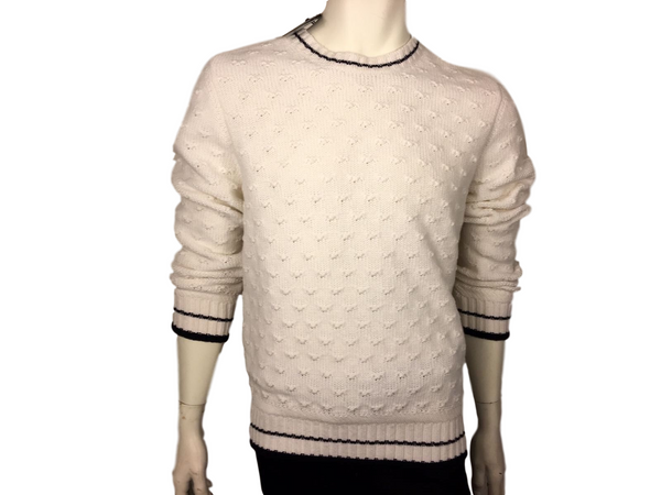100% Cashmere Round Collar Knit Sweater - Luxuria & Co.