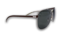 Silver Tone Metal Pilot Persuasion U Sunglasses