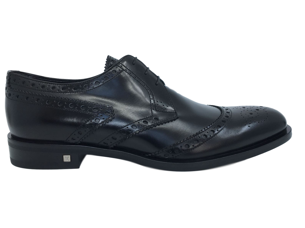 Louis Vuitton Men's Black Leather Blackjack Derby Shoe – Luxuria & Co.