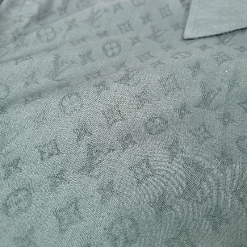 Louis Vuitton Green Cotton Monogram Detail Long Sleeve T-Shirt M Louis  Vuitton