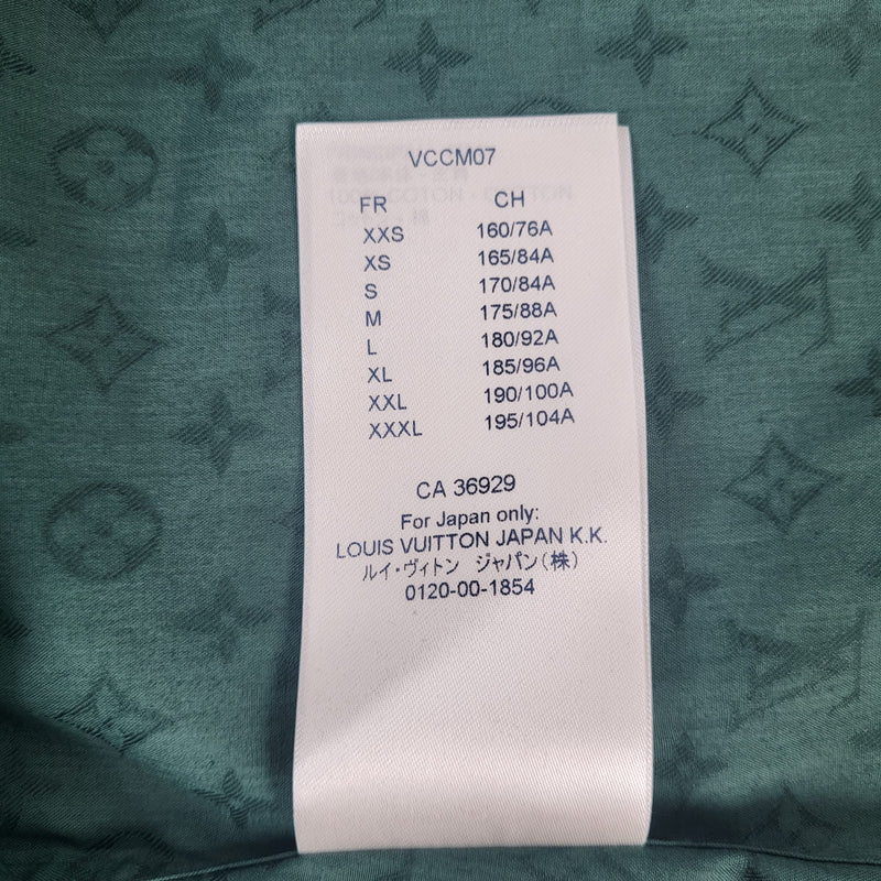 Louis Vuitton Green Cotton Monogram Detail Long Sleeve T-Shirt M Louis  Vuitton