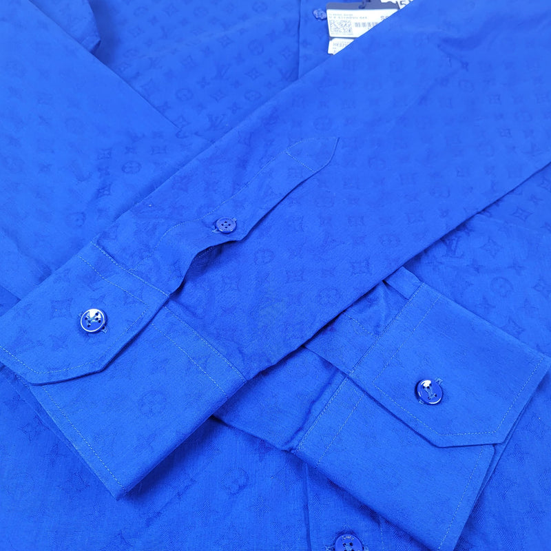 Louis Vuitton Men's Blue Cotton LV Logo Hooded Sweater – Luxuria & Co.