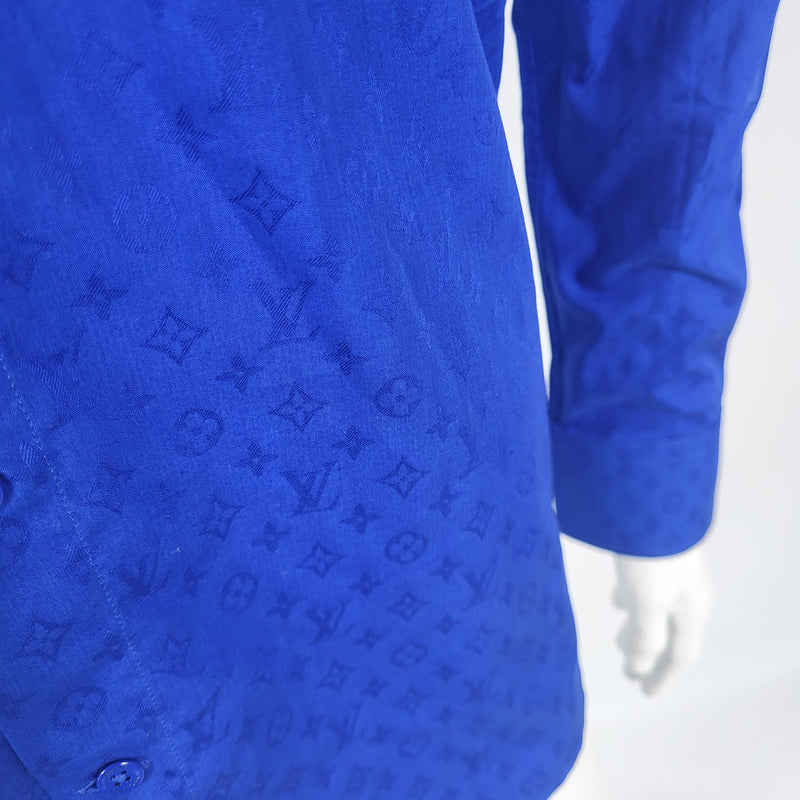 Louis Vuitton Men's Blue Cotton LV Logo Hooded Sweater – Luxuria & Co.