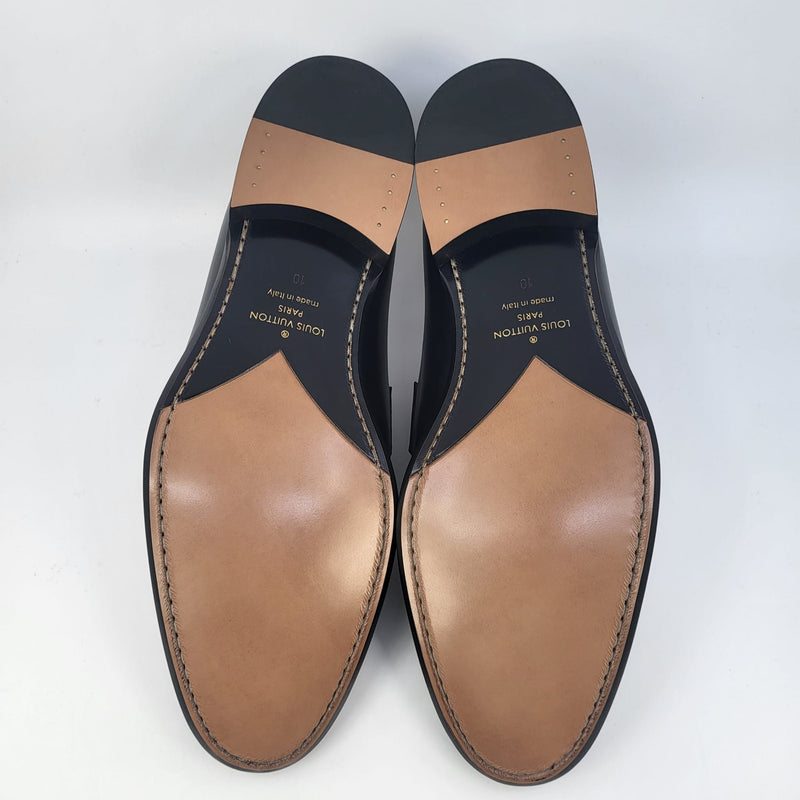 Buy Pre-owned & Brand new Luxury Louis Vuitton Black Leather Saint Germain  Loafers Online