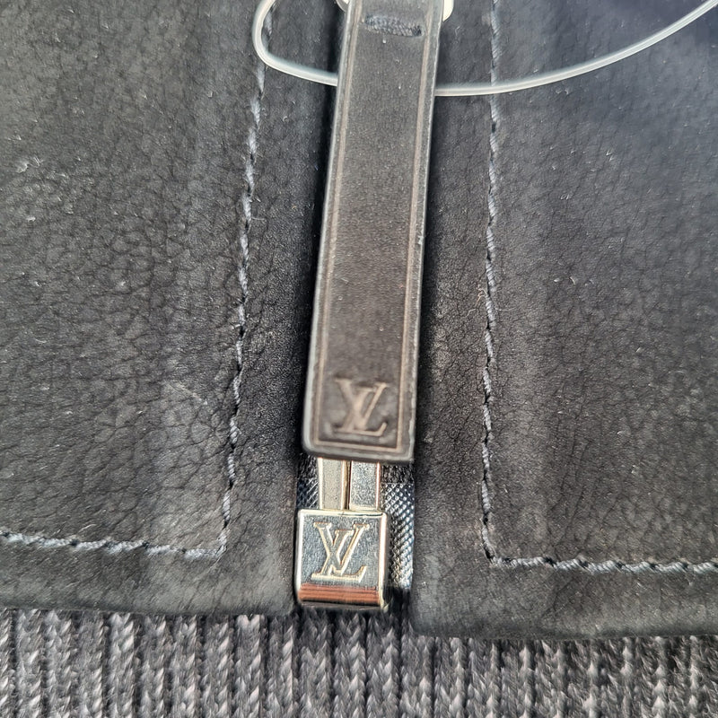 Louis Vuitton Men's Black Suede Front Jacket size XXL