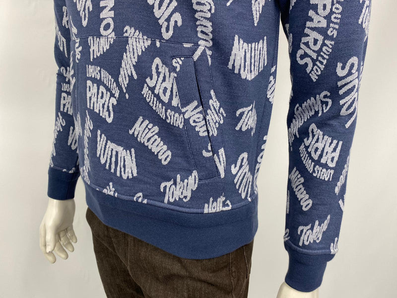blue and white louis vuitton sweater