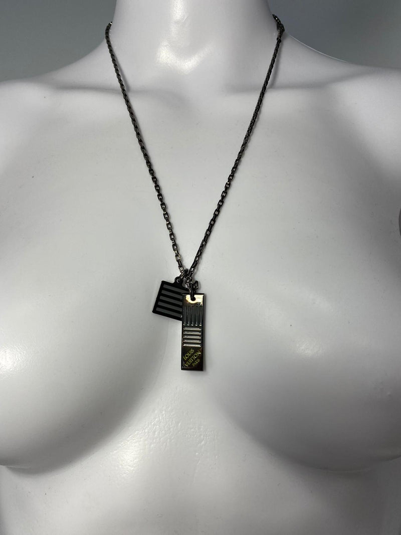 Louis Vuitton Razor Blade Pendant Necklace - Brass Pendant