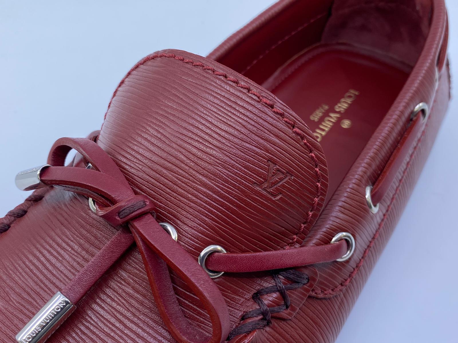 Louis Vuitton Men's Red Epi Leather Navajo Loafer – Luxuria & Co.