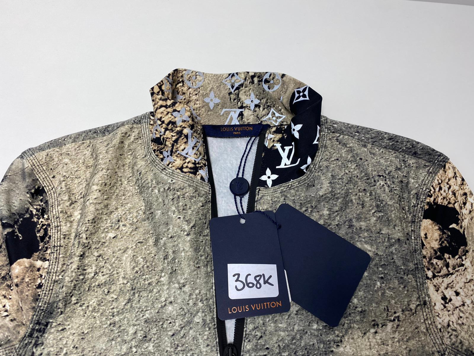 Louis Vuitton Men's Brown Polyamide Elastane Half Zip Reflective