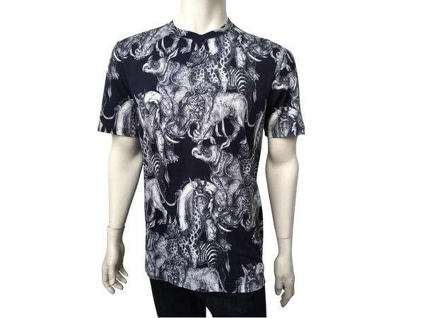LOUIS VUITTON Chapman Brothers Animal T-Shirt XL Black & White Kim Jones