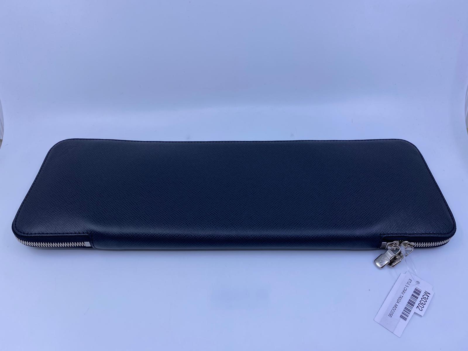 バッグ Louis Vuitton M30302 Tie Bag Louis Vuitton Men's Tie Case Taiga Ardoise M30302 – Luxuria & Co.