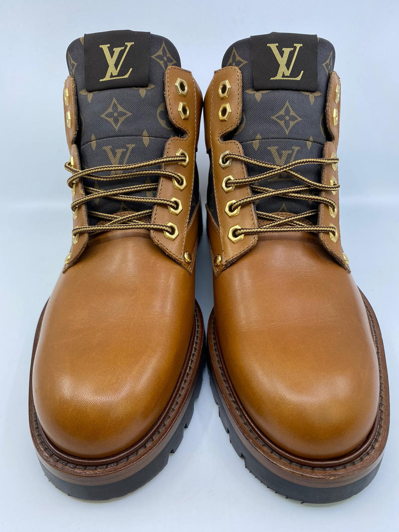 Louis Vuitton Men's Brown Leather Oberkampf Ankle Boot – Luxuria & Co.