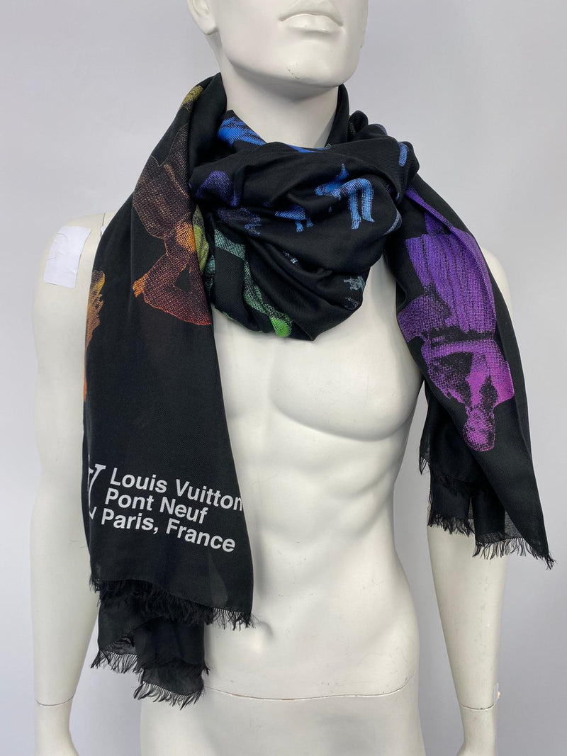 Limited Edition Louis Vuitton Silk Shawl/scarf, Ca. 1987