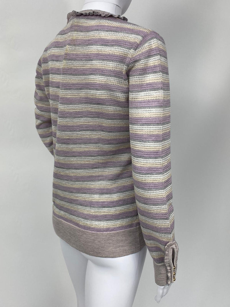 Louis Vuitton Women's Striped Cashmere Silk Sweater