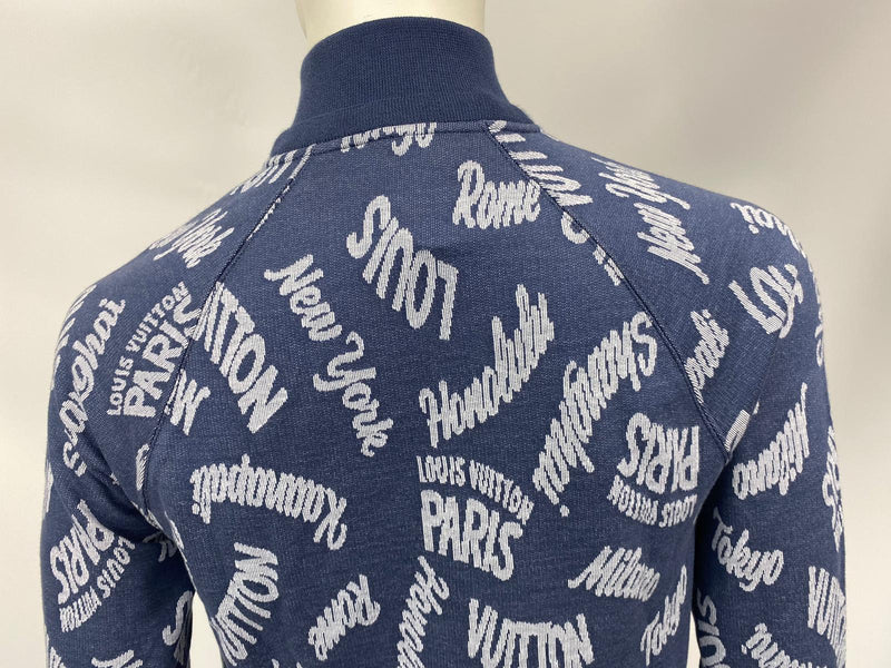 Louis Vuitton 2019 Monogram Jacquard Pullover - Blue Sweaters