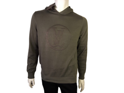 Hooded Circled LV Sweater - Luxuria & Co.