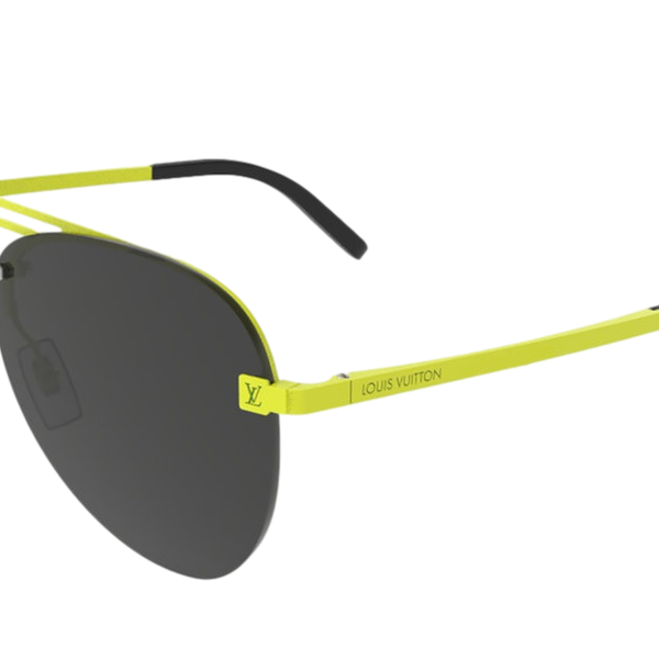Louis Vuitton Men's FLuorescent Yellow Clockwise Sunglasses Z1067W