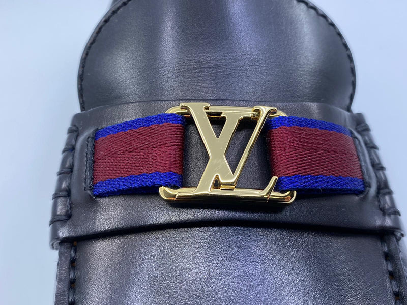Louis Vuitton Hockenheim Black Mens Moccasin/Loafer LV 10 (US 11)