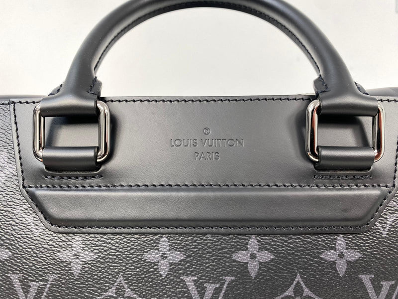 Louis Vuitton Men's Black Canvas Odyssey Briefcase Monogram Eclipse M44222  – Luxuria & Co.