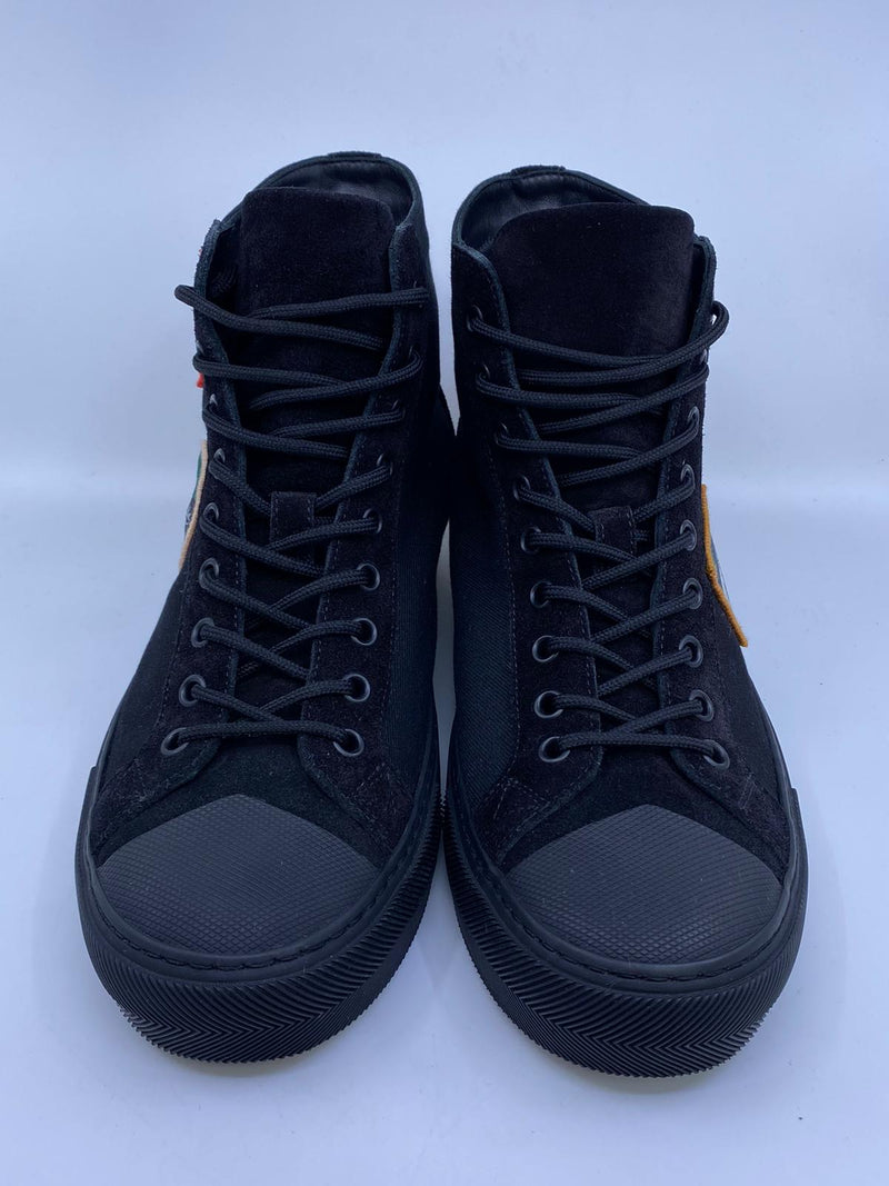 Louis Vuitton Men's Sneakers Adventure Zip Up Black Damier Graphite Usa 9  A759