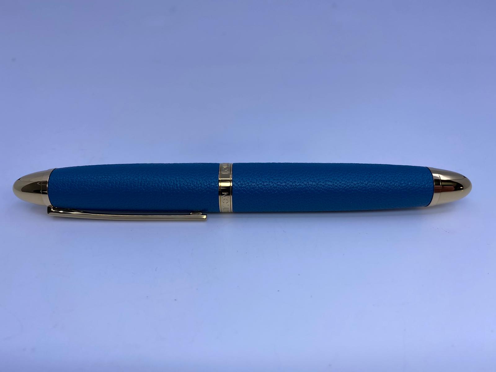 Louis Vuitton Bue & Gold Voyage Sentimental Rollerball Pen Luxuria & Co.