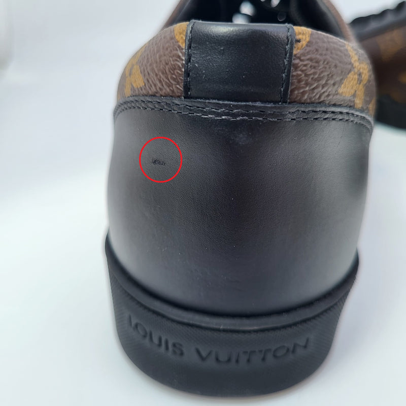 Louis Vuitton Black Monogram Canvas Match Up High Top Sneakers