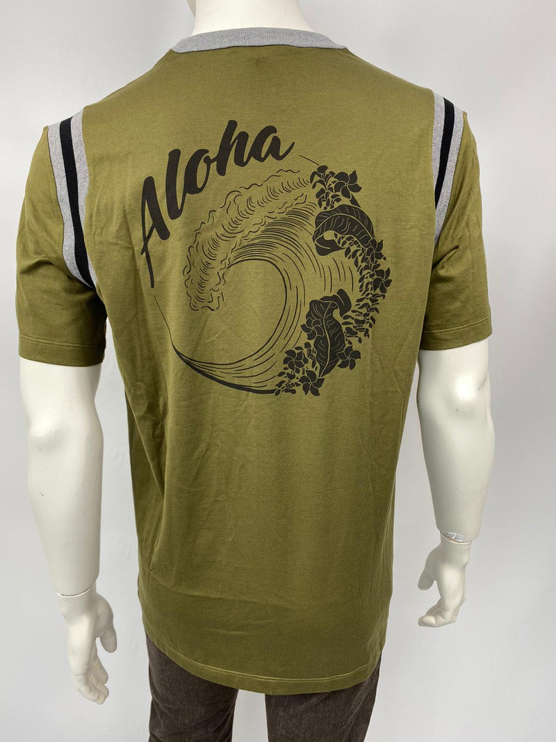 Varsity Printed Aloha T-Shirt