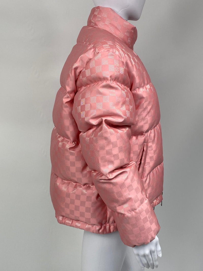 Louis Vuitton Women's Pink Polyester Short Down Jacket 1A5IBC