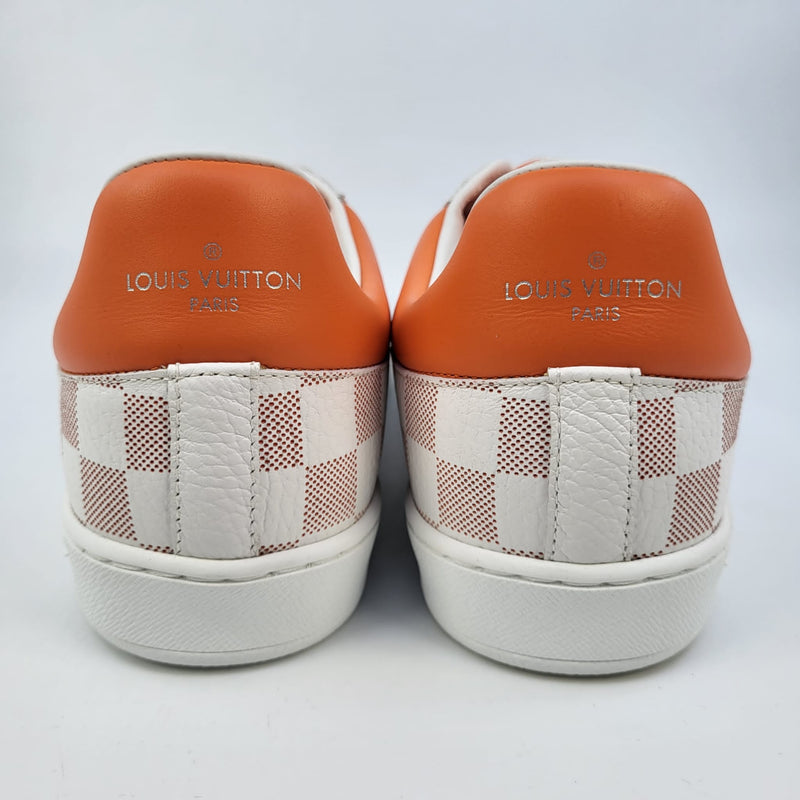 Louis Vuitton Men's Orange Damier Leather Luxembourg Sneaker