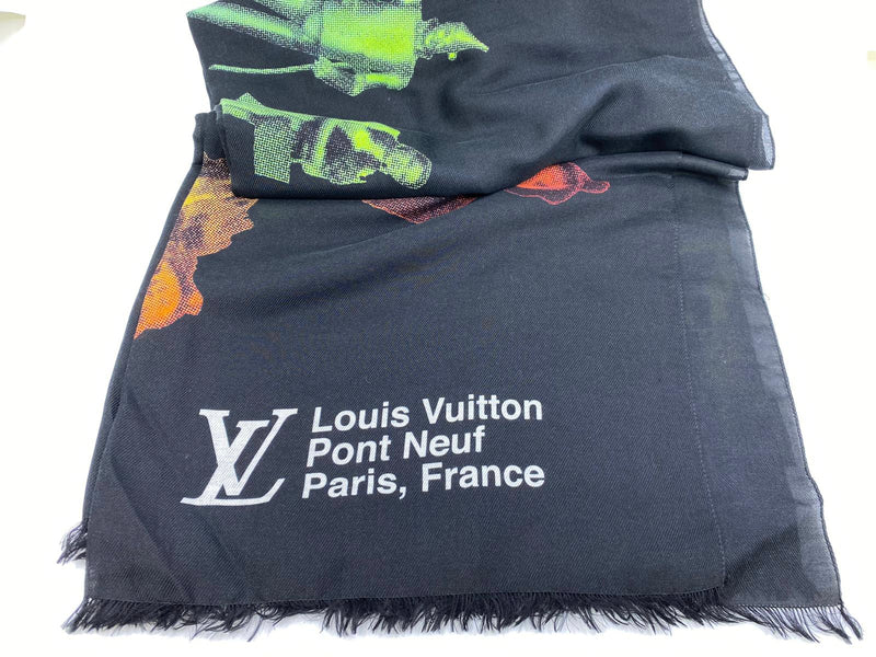 Louis Vuitton, Accessories, 0 Authentic Louis Vuitton Limited Edition Monogram  Roses Silk Chiffon Scarf