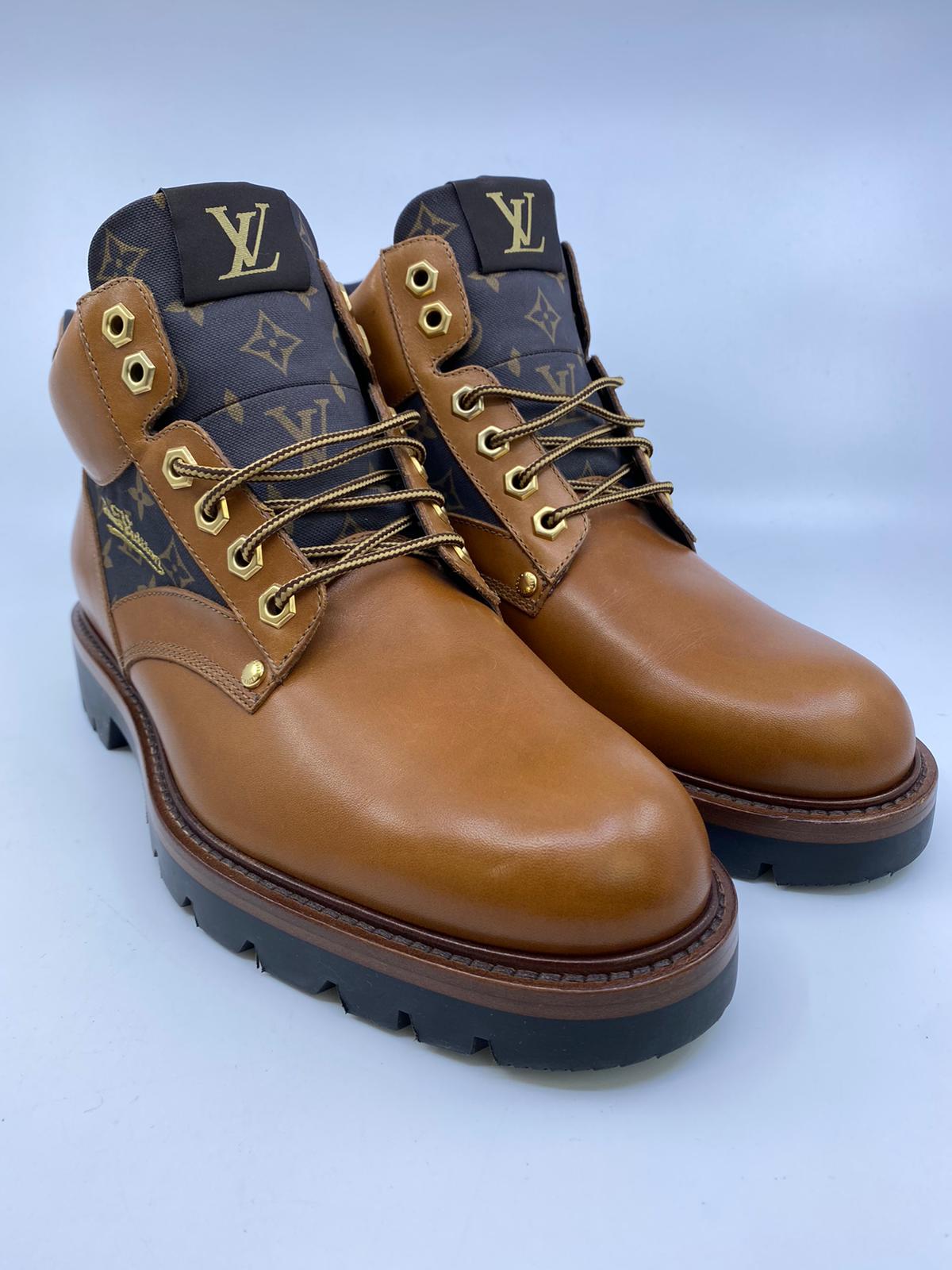 MEN\' LOUIS VUITTON BROWN SUEDE LEATHER Cowboy SHOES ANKL BOOTS western 6 loafers LV Rider Boot - Shoes | LOUIS VUITTON main image 3