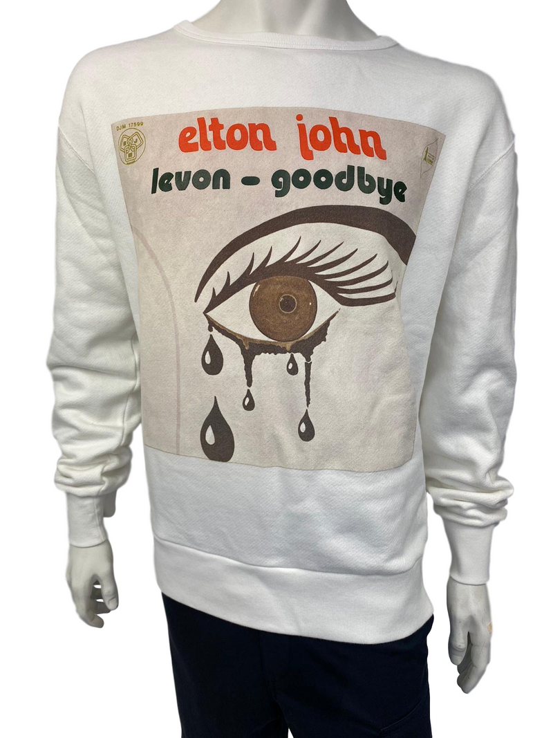 Gucci Men s Off White Cotton Elton John Sweatshirt Luxuria Co